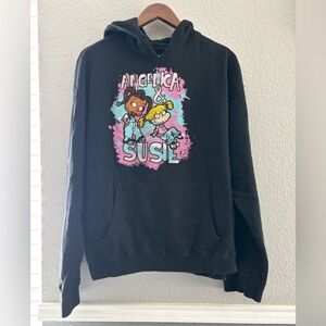 Nickelodeon Rugrats Angelica & Susie Black Hoodie